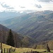 Oberhalb Cimadera. Im Hintergrund die Tamaro Lema kette