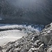 Blick zurück auf den Gletscher nach der Querung