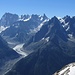 Mer de Glace, Grandes Jorasses, Aiguille du Géant, Aiguilles de Chamonix