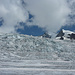 Gletscherabbruch vom Ewigschneefäld mit Grosses Grünhorn und Grünegghorn