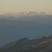 Am Horizont der Piz Palü mit Bellavista und Piz Bernina; rts Piz Roseg