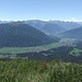 Tiefblick ins Imster Talbecken und zu den Ötztaler Bergen