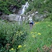 Der Wasserfall bei der Spitzkehre im Val Rierna