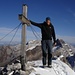 und ich am Gipfelkreuz vom Bös Fulen 2801m 