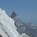 Das Matterhorn guckt hinter dem Liskamm vor...