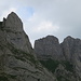 Erste Wolkenlücken über den steilen Felsmauern der Mittleren Alpsteinkette