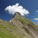 Im Aufstieg vom Schafälpli zum Grauspitzsattel - Blick zum Schwarzhorn- (Hinter Grauspitz-) Gipfel.