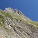 Im Aufstieg vom Schafälpli zum Grauspitzsattel - Blick hinauf in Richtung Schwarzhorn- (Hinter Grauspitz-) Gipfel.