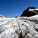 Longue marche sur les 7km du glacier d'Otemma