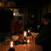 "Candle light dinner" in the Grubenberghütte - so far only liquid dinner :-)