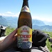 Tout est bon en haut d'une montagne, même la bière suisse...  ;-)