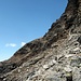 Rückblick auf die Traverse durch die steile Südflanke. Ich fand's weniger happig als es zunächst den Eindruck machte.
