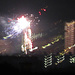 bizarres Lichtspiel des Feuerwerks über Zürich anlässlich des Nationalfeiertags