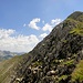 die Nordflanke des Omeshorns - im Hintergrund die drei Wösterspitzen