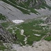 Der zukünftige Roggentalgletscher. Die große Wächte am Sattel ist weg geschmolzen, aber im Kar liegt immer noch ein Rest Schnee...am 8. August!
