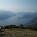 Dal Rifugio Menaggio il paesaggio evanescente del Lago di Como