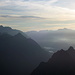 Morgenstimmung hoch über dem Val Bregaglia und den Oberengadiner Seen