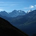 Blick zum Bernina im Aufstieg