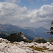 Aussichtsplateau mit (provisorischem?) WK1 Marterl
