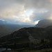 Nuvole all'alba verso il Passo di Valsecca