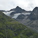 Blick zur Muttberger Seespitze mit ihren kläglichen Gletscherresten.