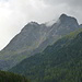 Rückblick von Gries auf den heutigen Gipfel, links der Vordere Sulzkogel, rechts der Hintere.