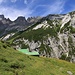 Alp Ramuz, Dritt-Hütte. Die Herde ist zur Zeit weiter oben auf etwa 2000m.
