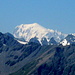 Im Zoom : Der Mont Blanc.