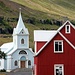 La cittadina di Seyðisfjörður, nei fiordi orientali