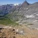 Blick talauswärts nach Leukerbad, zum Daubenhorn und dem Gletscher des Wildstrubels; rechts das Rinderhorn und Zackengrat