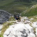 In der Ostwand des Esels: Anregende Kletterei in schön ausgesetztem Gelände. Genau das richtige für ein Alpin-Wander-Herz! ;-)