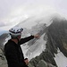 Le glacier d'Armancette (depuis le sommet de l'aiguille de Bérangère) en très mauvais état nous coupe la route