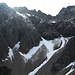 Blick in die Gasillschlucht, unseren morgigen Anstiegsweg auf die Parseierspitze (rechts oben).
