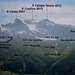 Cartello di percorso degli alpeggi nella "Cascina della memoria"