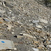 Abstieg vom Punkt 2745 müM. Richtung Motterascio-Hütte: Es gibt blaue Markierungen.