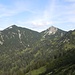 Markantes Gipfelduo: Ochsenälpeleskopf und Kreuzkopf