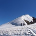 Gipfelaufschwung der NW-Flanke des Weissmies