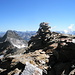 Piz de Stabi, vetta (3136 m). A sinistra lo Zapporthorn