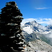 Gipfel Garde de Bordon mit Weisshorn (4506m)