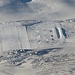 Zoomaufnahme vom Skigebiet in Saas Fee