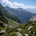 Passo di Chent 2224 - Ausblick ins Val di Cocco.
