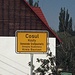 Cosul, Ortstafel