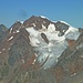 Zoom: Wildspitze; links davon Hinterer Brochkogel (Nummer drei der Ötztaler Alpen).