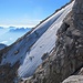 Der kleine, aber steile obere Antelao-Gletscher