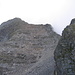 Il Mottone dalla Bocchetta Nord del Lago, a destra nella foto la cima quotata 2647 metri.