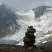 Blick auf den Hohsandgletscher mit dem Mittlebärgpass