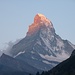 s Horu sagt 'Willkommen in Zermatt'