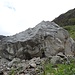 Beim Wyssä Stei...ein riesiger Felsbrocken, der sich letzten Herbst am Birghorn gelöst hat...einfach gewaltig!