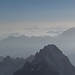 die Walliser Alpen stecken etwas im Dunst