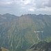 Blick zum Hohen Seeblaskogl (hinten links), rechts davon die Bergumrahmung des Bachfallenferners.